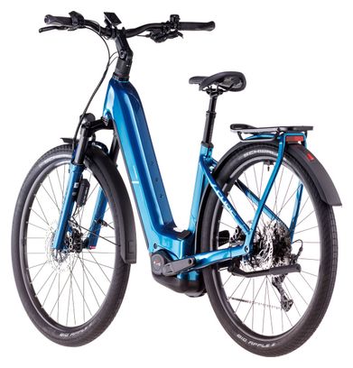 Cube Kathmandu Hybrid EX 800 Easy Entry Electric Hybrid Bike Shimano Cues 11S 800 Wh 700 mm Electric Blue 2025