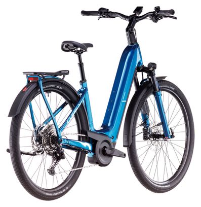 Cube Kathmandu Hybrid EX 800 Easy Entry Electric Hybrid Bike Shimano Cues 11S 800 Wh 700 mm Electric Blue 2025