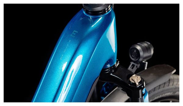 Cube Kathmandu Hybrid EX 800 Easy Entry Electric Hybrid Bike Shimano Cues 11S 800 Wh 700 mm Electric Blue 2025