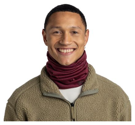 Buff Merino Midweight Bordeaux choker