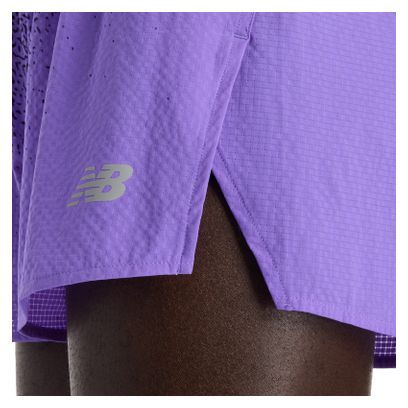 Pantalones cortos New Balance RC Ultra Light Printed 3in Violet para hombre