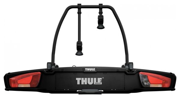 Thule VeloSpace XT Fahrradträger für Anhängerkupplung, 13-polig, 2 Fahrräder (kompatibel mit E-Bikes), schwarz