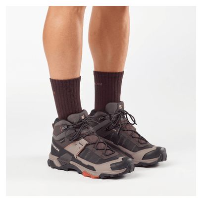 Chaussures de Randonnée Salomon X Ultra 5 Mid GTX Marron Homme