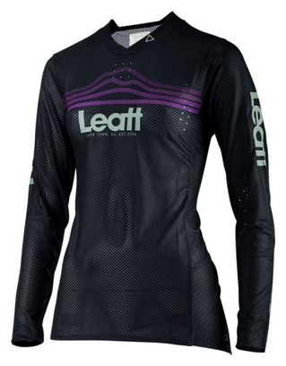 Maglia a manica lunga Leatt MTB Gravity 4.0 Donna Nero/Viola