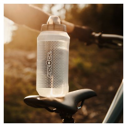 Bidón compacto Fidlock Twist 750 ml + Fijación para base de bicicleta Ahumado