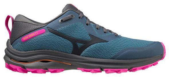 Mizuno Wave Rider TT Damen Laufschuh Blau Pink