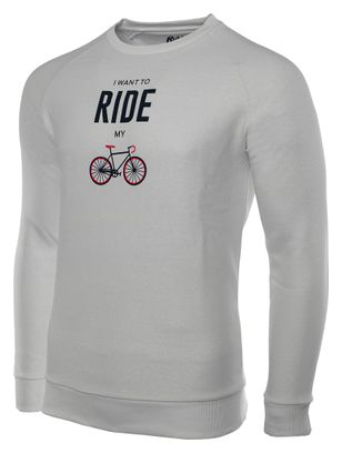Rubb'r I Want to Ride Long Sleeve T-Shirt White