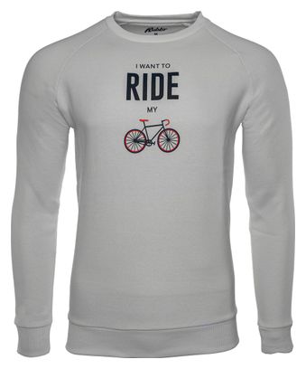Rubb'r I Want to Ride Long Sleeve T-Shirt White