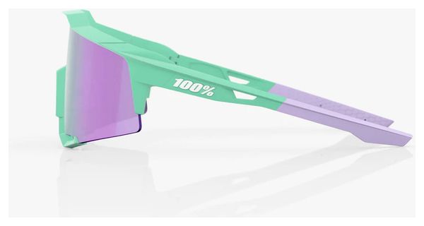 100% Speedcraft Brille Grün - HiPER Lavender Mirror Lens