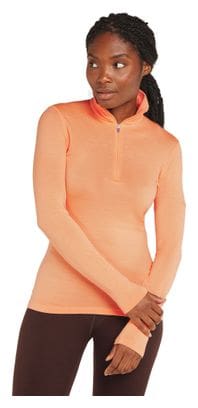 Women's Icebreaker 1/2 Zip Merino 260 Tech Orange Baselayer