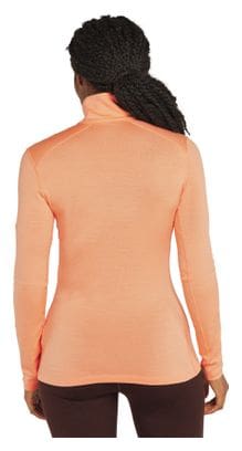 Baselayer Women Icebreaker 1/2 Zip Merino 260 <p>Tech</p>Orange