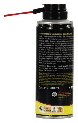 Ballistol -  Spray Huile Céramique Pour Chaîne De Vélo Ballistol 200 Ml