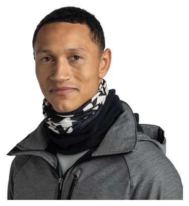 Girocollo in pile Buff Nero