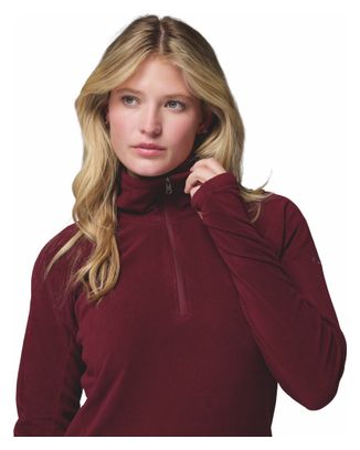 Columbia Donna 1/2 Zip Glacial IV Bordeaux Pile