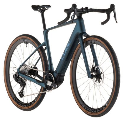 Vélo de Gravel Électrique Cube Nuroad Hybrid C:62 SLT 400X Sram Force XPLR AXS 13V 400 Wh 700 mm Vert Royal Crisscross 2026