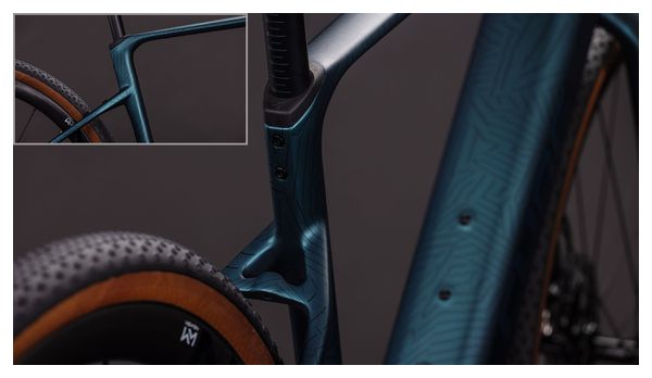 Vélo de Gravel Électrique Cube Nuroad Hybrid C:62 SLT 400X Sram Force XPLR AXS 13V 400 Wh 700 mm Vert Royal Crisscross 2026