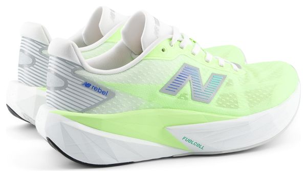Zapatillas de running New Balance FuelCell Rebel v5 amarillas/blancas para mujer