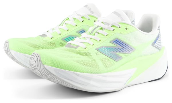 Zapatillas de running New Balance FuelCell Rebel v5 amarillas/blancas para mujer