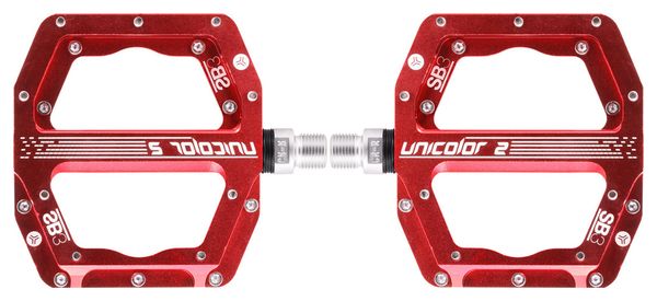 SB3 Unicolor 2 Flat Pedals Red