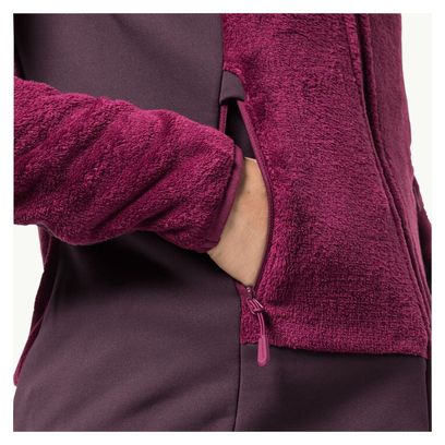 Jack Wolfskin Women's Rotwand Hooded Fz Purple