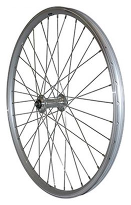 Wheel Master Roue arrière de vélo pour tricycle 24 x 1,75 36H Acier à visser Argenté