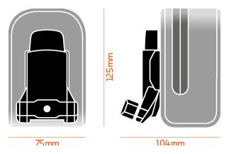 Fidlock Borsa da sella push 400 ml nera