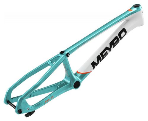 Cadre Meybo HSX Carbone Expert Blanc Mat Orange Teal