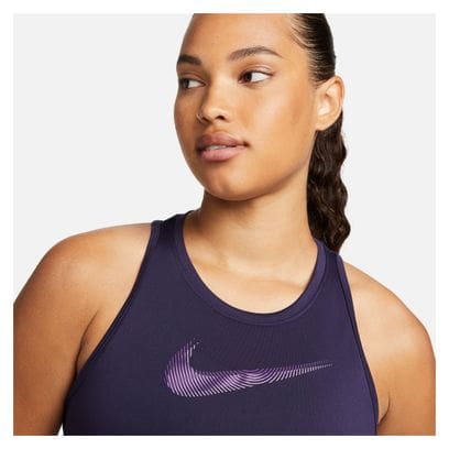 Canotta Nike Dri-Fit Swoosh Donna Blu Viola