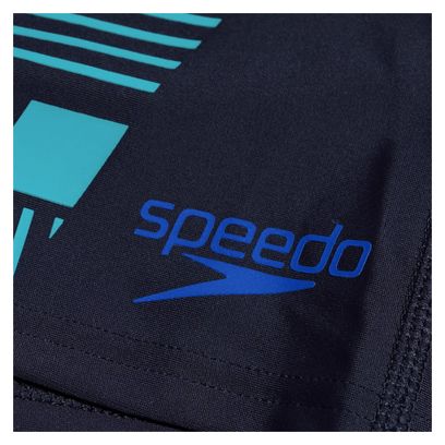 Speedo Eco Tech Print Aquashort Zwempak Navy/Blauw