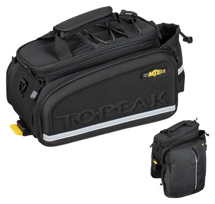 Gepäckträgertaschen Topeak MTX 2.0 TrunkBag DXP für QuickTrack 2.0 Schwarz 19,4L