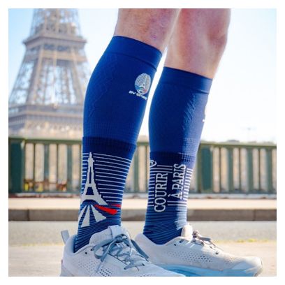 Calcetines BV Sport Run Marathon High París Azul/Gris