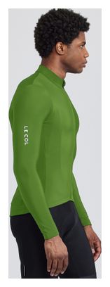 Heren Pro Collar Long Sleeve Jersey Aqua Zero Groen