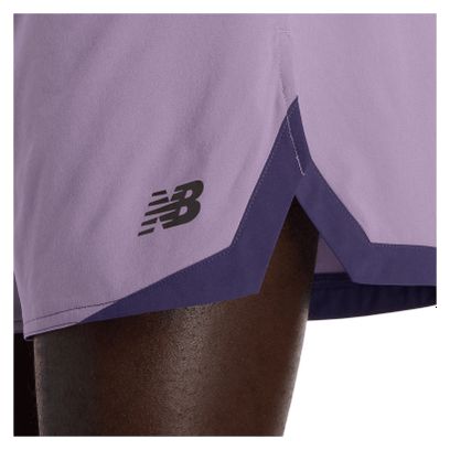Short New Balance RC Essential 5in Violet Homme