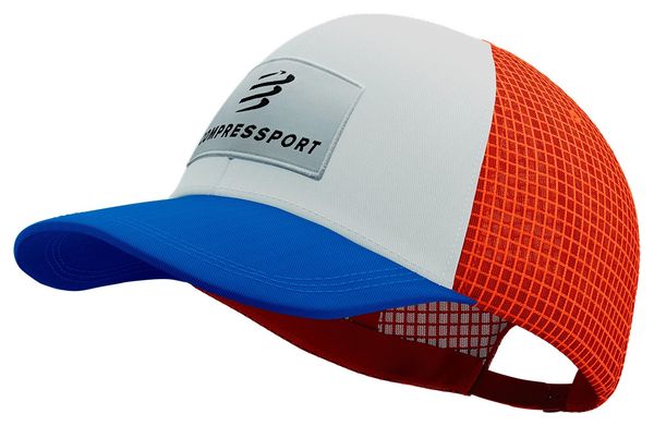 Cappellino Compressport Trucker 6P blu/bianco/arancione