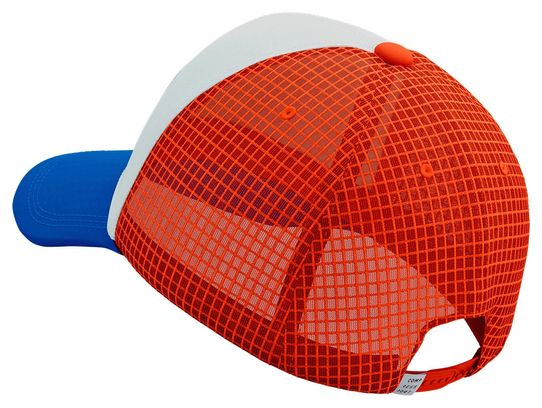 Cappellino Compressport Trucker 6P blu/bianco/arancione