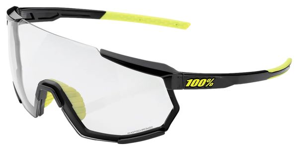 100% Occhiali Racetrap 3.0 - Nero lucido - Lenti fotocromatiche