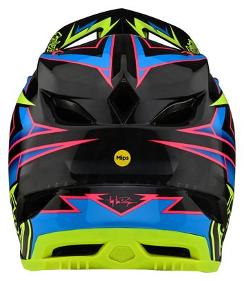 Troy Lee Designs D4 Carbon Volt Helmet Black/Fluorescent Yellow