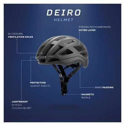 Casque Velo Rogelli Deiro - Unisexe - Noir