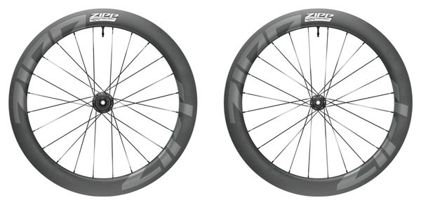 Zipp 404 Firecrest Tubeless 700 Disc Laufradsatz | 12x100 - 12x142mm | Schwarz/Weiß