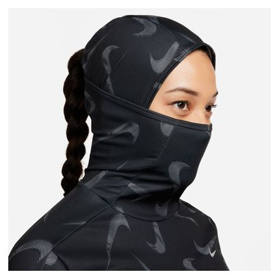 Haut à capuche Femme Nike Dri-Fit Swoosh Print Pacer Noir
