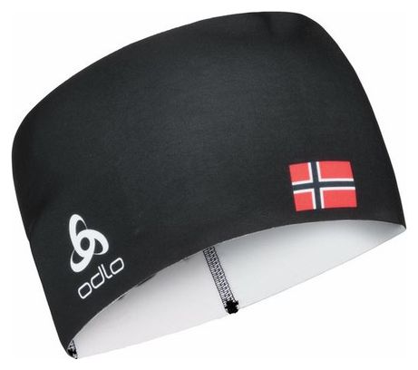 Diadema de abanico de competición Odlo Norway Black