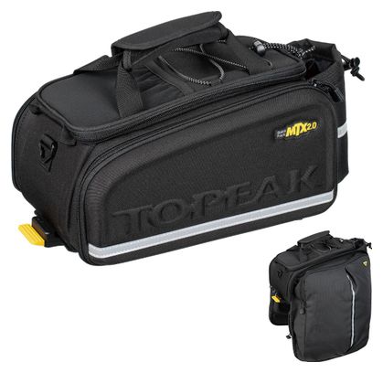 売り切れ必至！ MTX Topeak 2.0 16,6L Black 2.0 QuickTrack for EXP TrunkBag アクセサリー