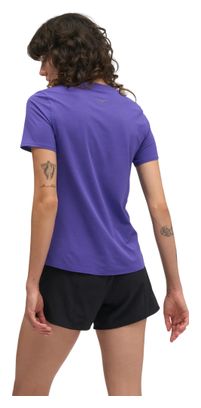Maglietta da corsa Hoka EveryRun viola da donna