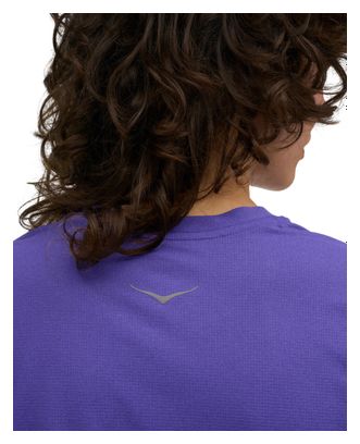 Maglietta da corsa Hoka EveryRun viola da donna