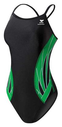 Tyr Phoenix Diamondfit Women&#39;s One Piece Swimsuit Black / Green