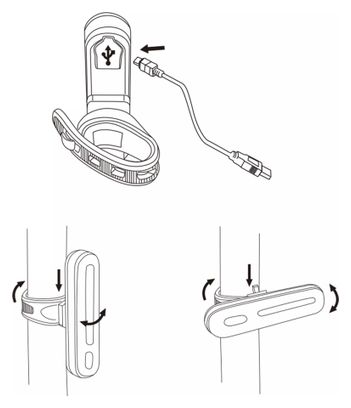 Feu arrière USB Capsule XL