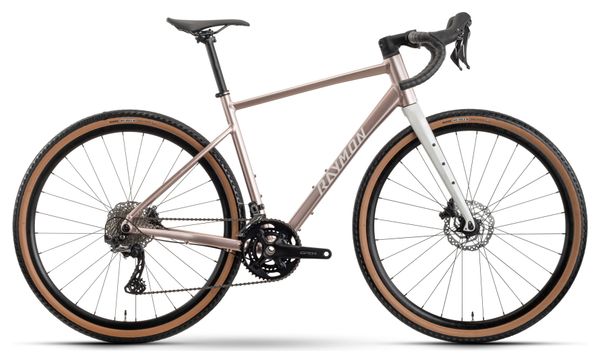 Bicicletta gravel Raymon Territ Pro Shimano GRX 11 velocità 700 mm beige/rosa 2026