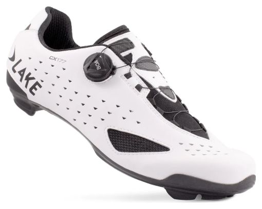 Zapatillas de carretera Lake CX177 Blanco/Negro - Estándar