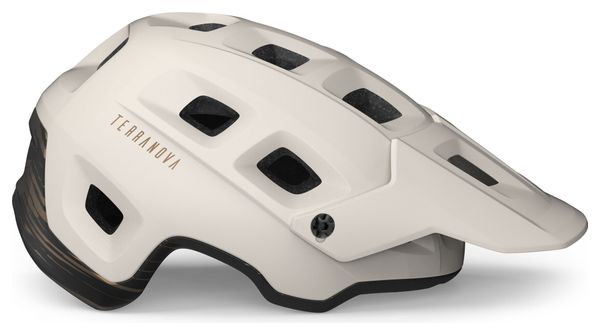 Casco MET Terranova Mips Blanco Mate Bronce