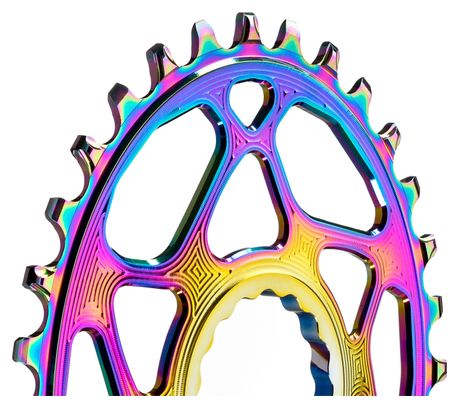 Ovales Kettenblatt Narrow Wide AbsoluteBlack Direct Mount Boost Sram 12V Rainbow